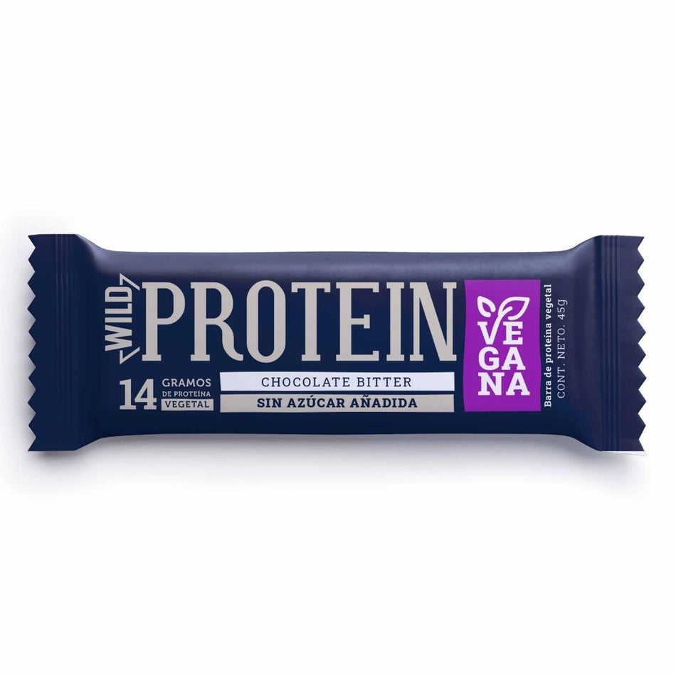 Wild Protein Vegana Chocolate Bitter 16 unidades