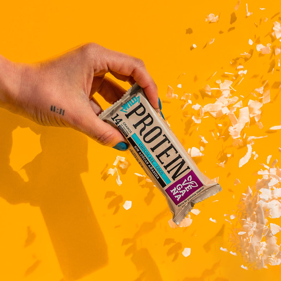 Wild Protein Vegana Chocolate Coco 16 unidades
