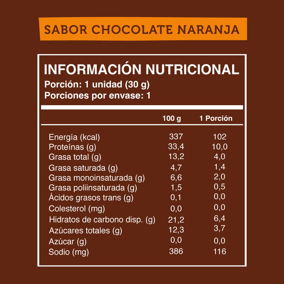 Wild Protein Mini Vegana Chocolate Naranja 24 unidades